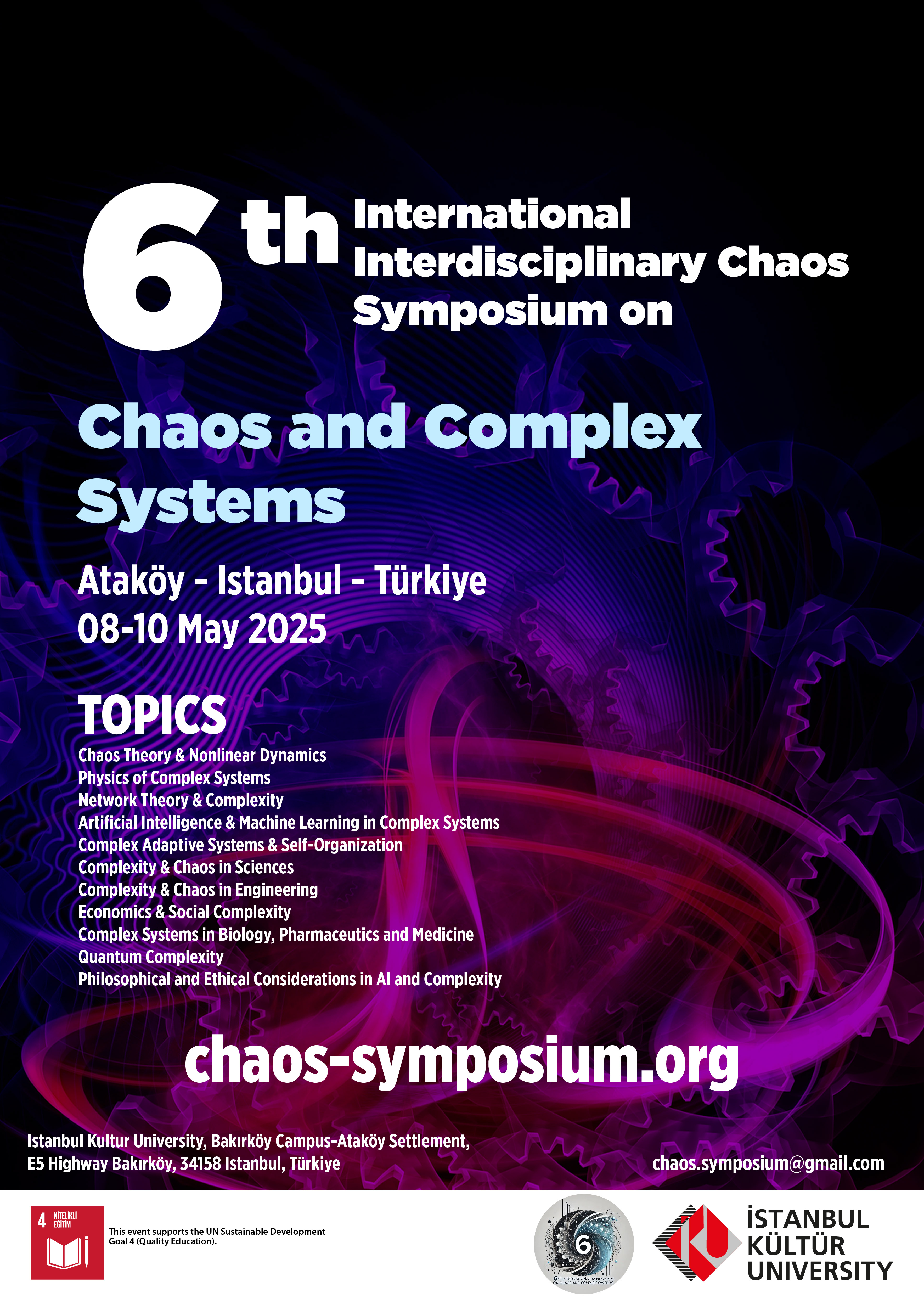 6th Chaos and Complexity Symposium (CCS 2025)